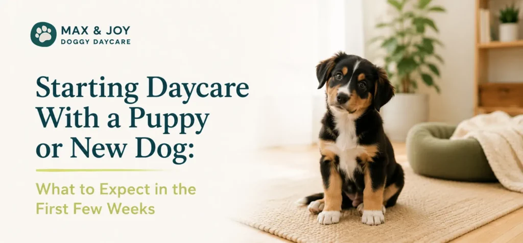 Starting Daycare With a Puppy or New Dog: What to Expect in the First Few Weeks